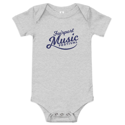 Fairport Music Festival Logo Baby short sleeve one piece