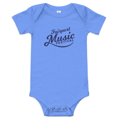 Fairport Music Festival Logo Baby short sleeve one piece