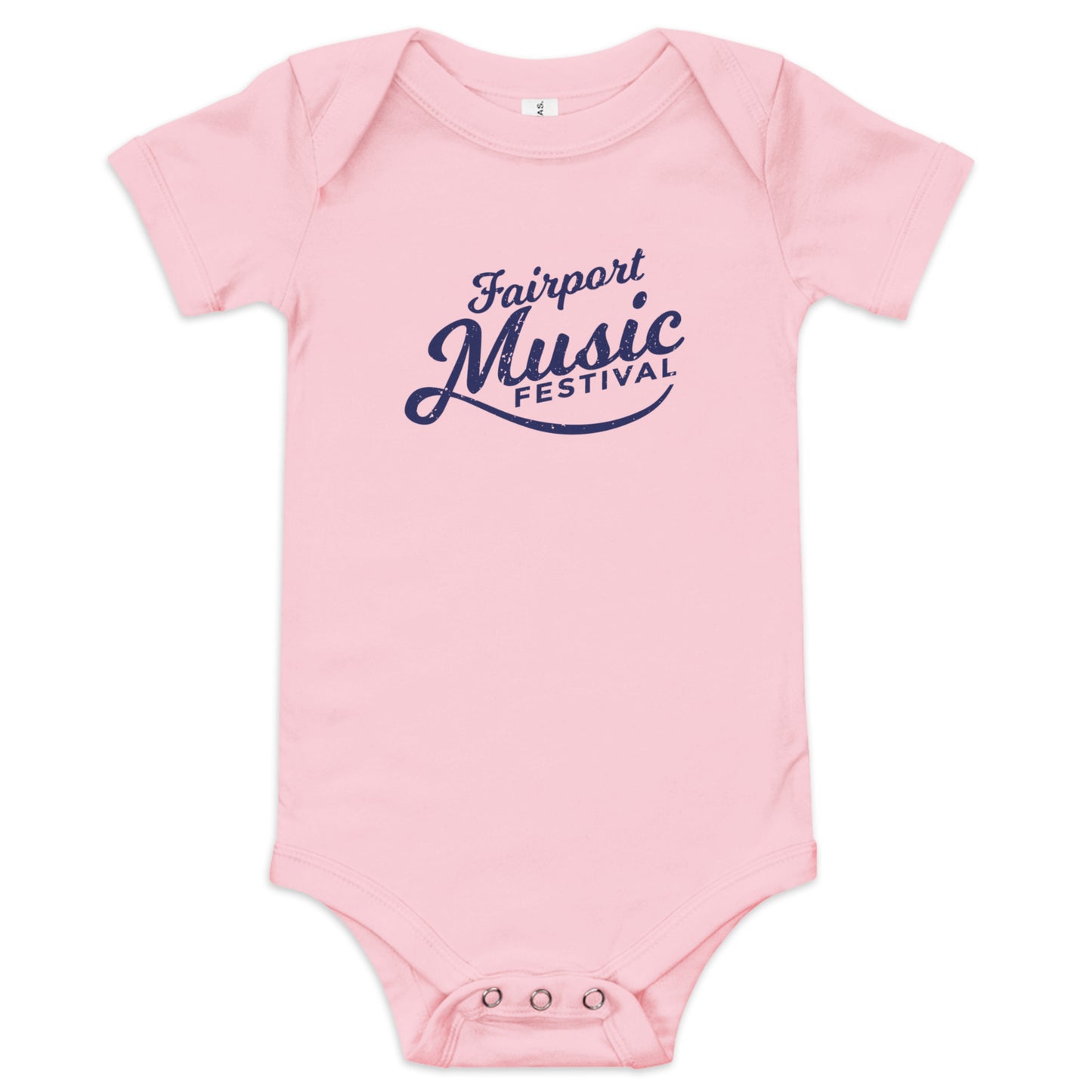 Fairport Music Festival Logo Baby short sleeve one piece