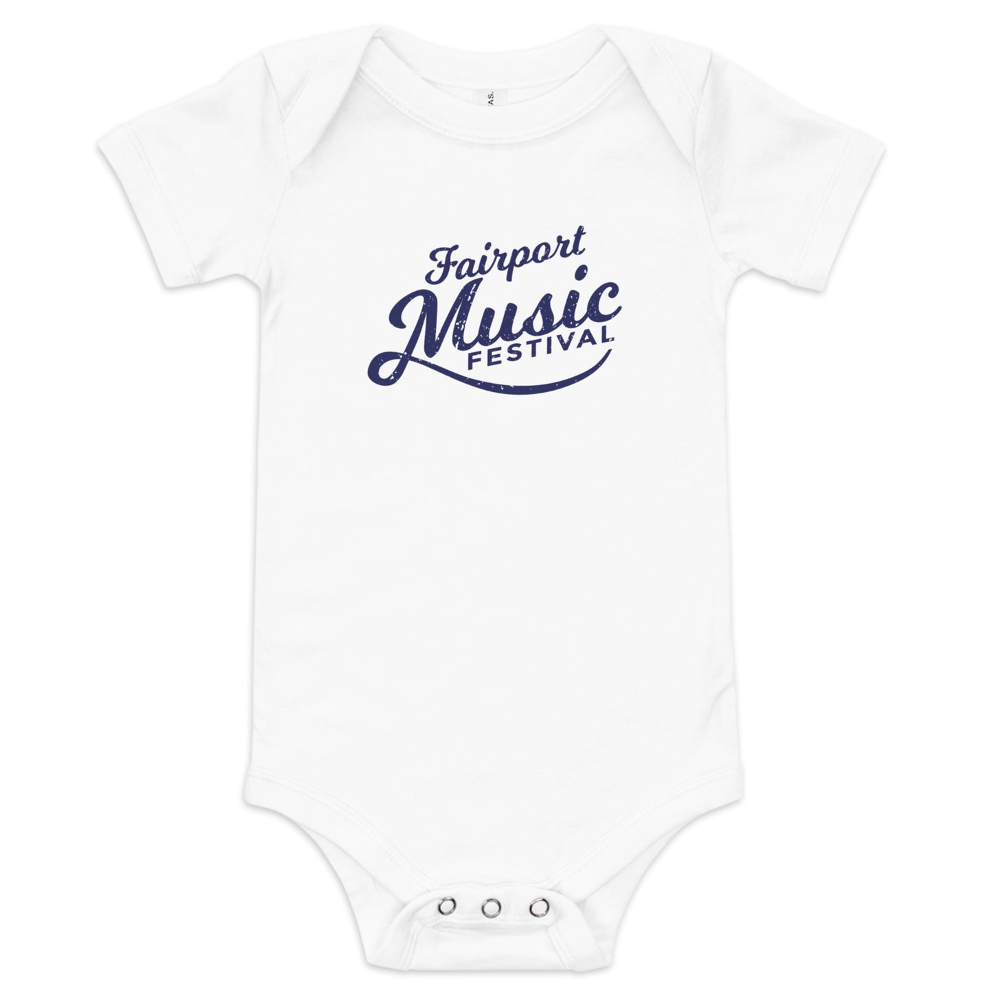 Fairport Music Festival Logo Baby short sleeve one piece