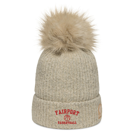 Fairport Basketball Columbia pom-pom beanie