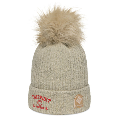 Fairport Basketball Columbia pom-pom beanie