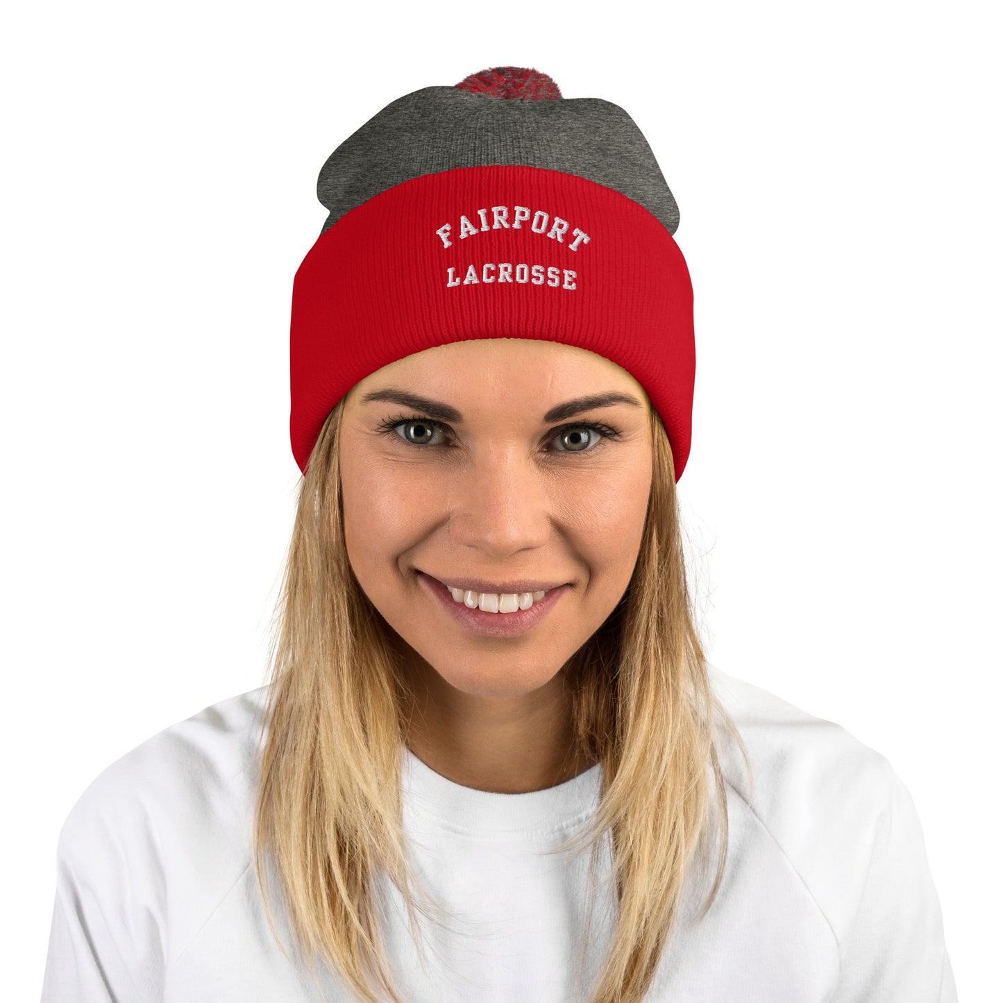 Fairport Lacrosse Pom-Pom Beanie