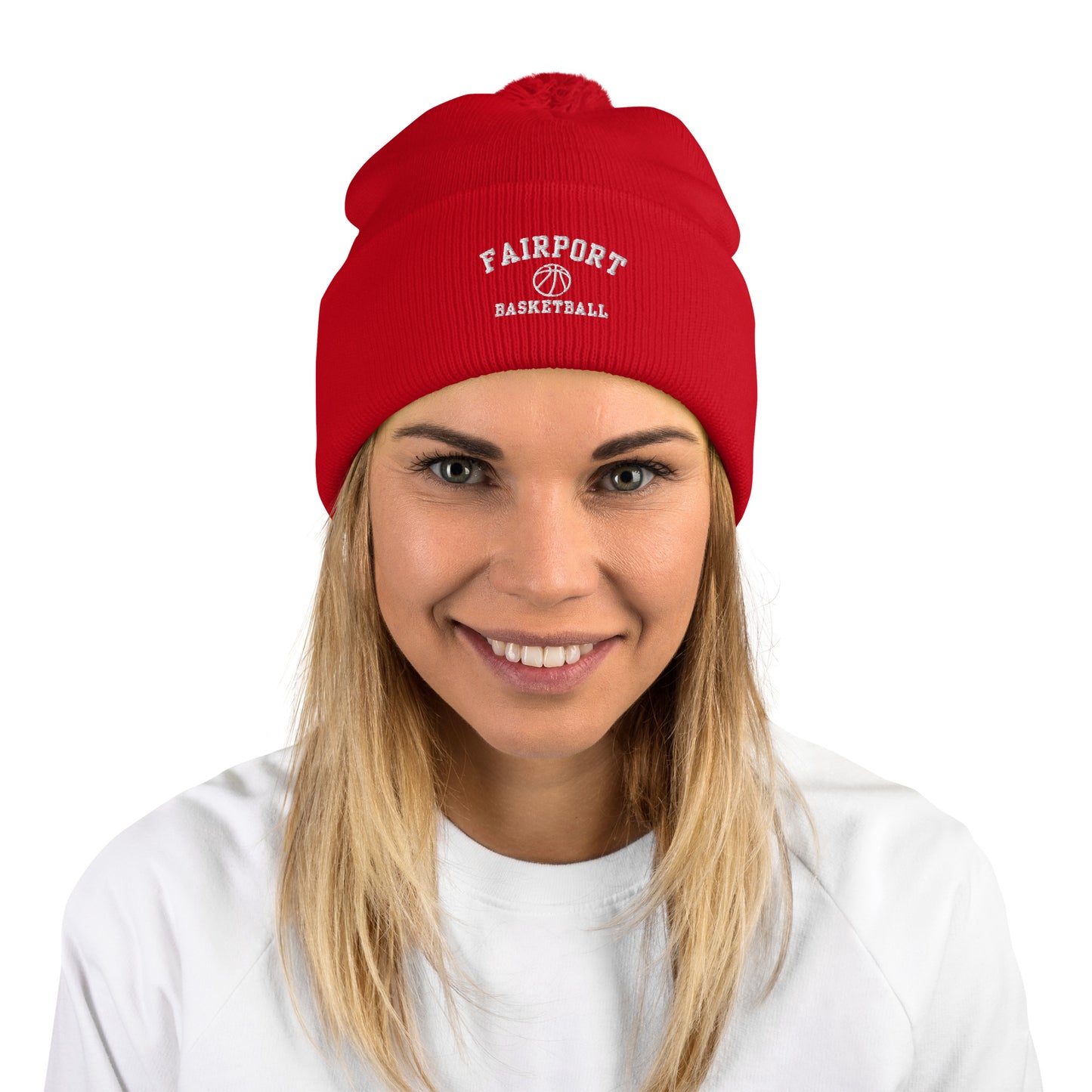 Fairport Basketball Pom-Pom Beanie