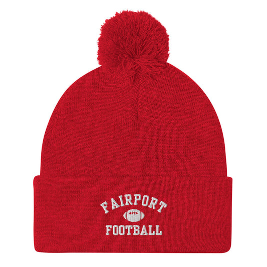 Fairport Football Pom-Pom Beanie