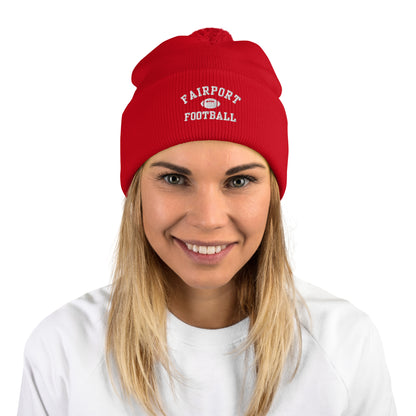 Fairport Football Pom-Pom Beanie