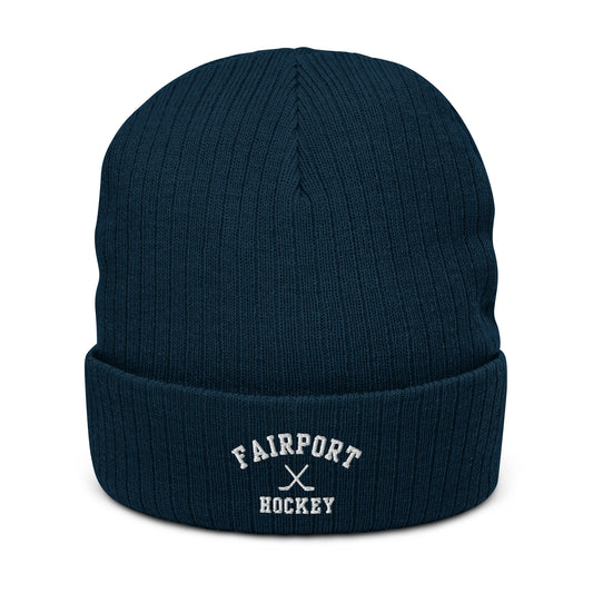 Fairport Hockey Ribbed knit beanie