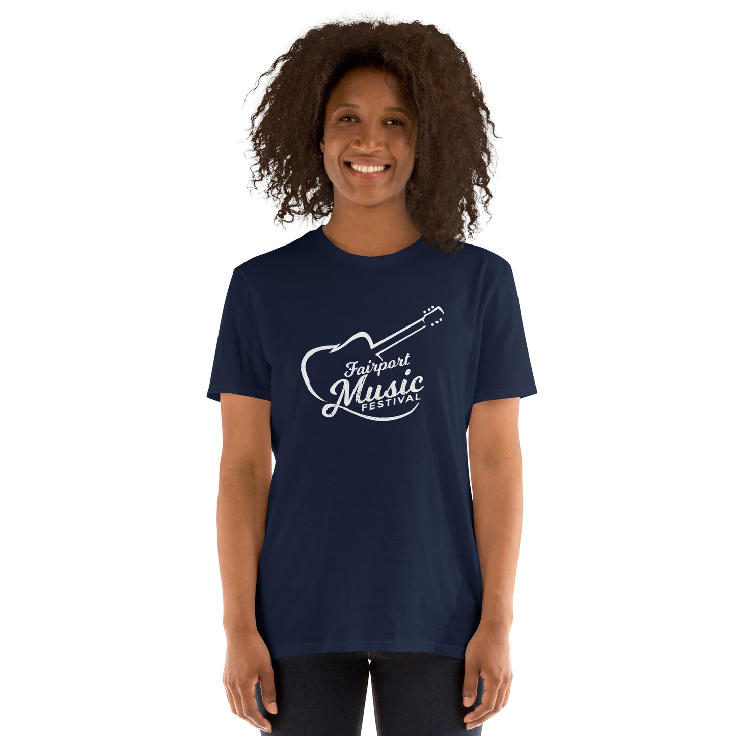 Fairport Music Festival Guitar logo Short-Sleeve Unisex T-Shirt