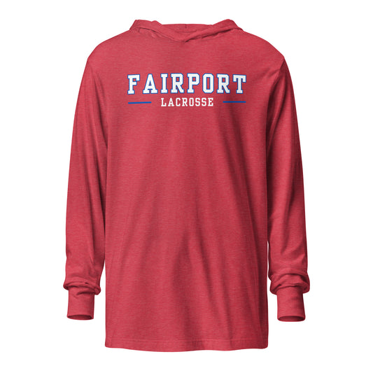 Fairport Lacrosse Hooded long-sleeve tee