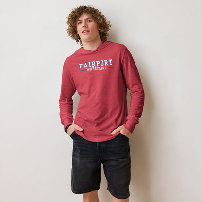 Fairport Wrestling Hooded long-sleeve tee