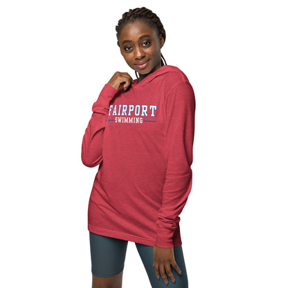 Fairport Swimming Hooded long-sleeve tee