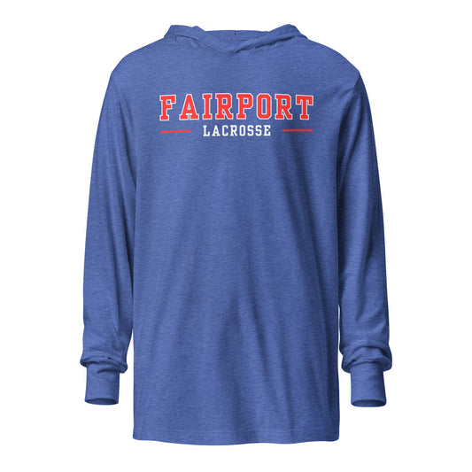 Fairport Lacrosse Hooded long-sleeve tee