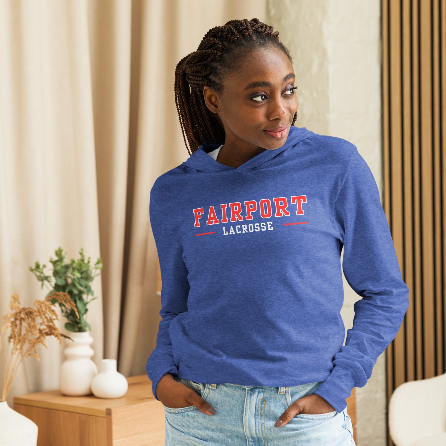 Fairport Lacrosse Hooded long-sleeve tee