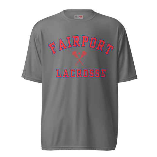 Fairport Lacrosse Unisex performance crew neck t-shirt